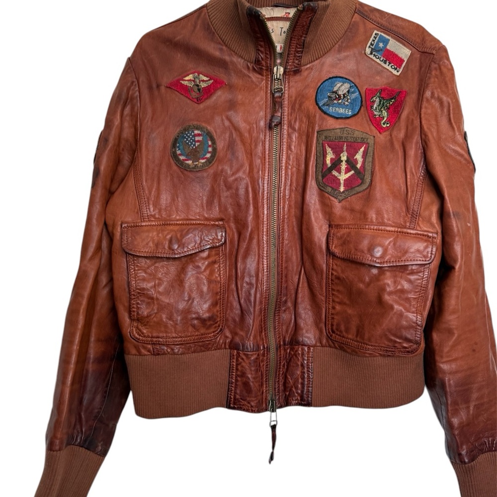 OFFICIAL MISS TOP GUN LEATHER JACKET